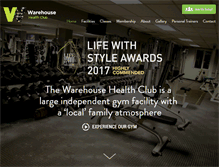 Tablet Screenshot of design.thewarehousehealthclub.com